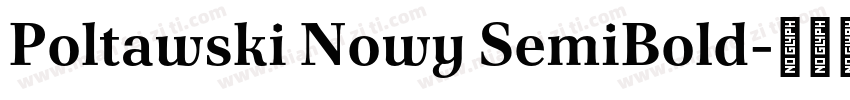 Poltawski Nowy SemiBold字体转换